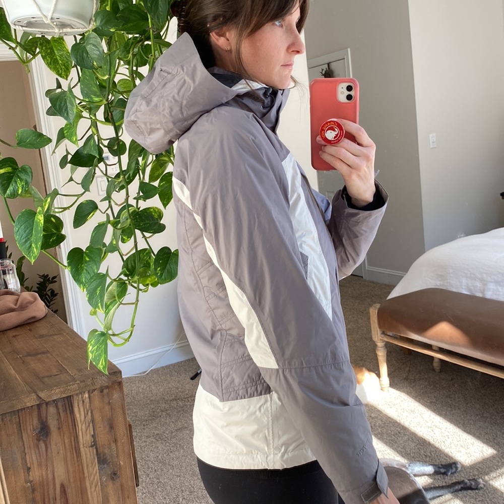 The North face double shelled jacket / size S / white and grey - Picture 4 of 16